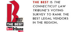 The Connecticut Law Tribune - The Best Legal Venders in the Region